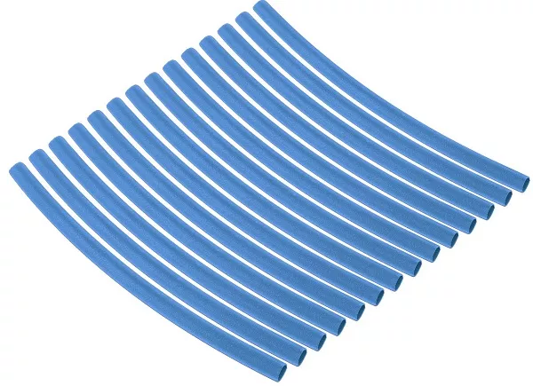 Набор трубок термоусаживаемых клеевых, длиной 10 см ТТкНГ(3:1) синий 3,2/1,0 TDM