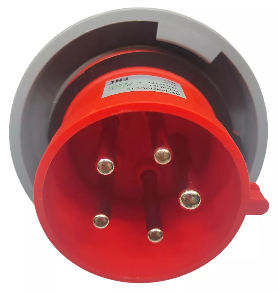 Вилка переносная 32A 5п (3P+PE+N) SLN-0252 IP67, 380В, AWSPRODUCTS
