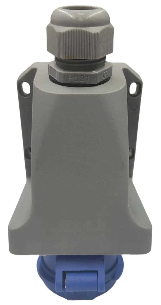 Розетка стационарная 16A 3п (2P+PE) SLN-113K IP44, 380В, AWSPRODUCTS