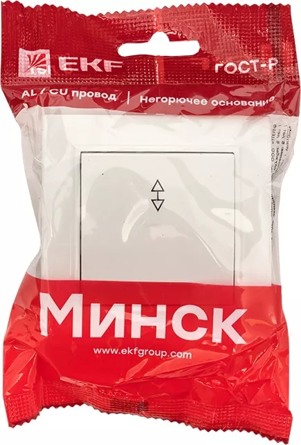 Выключатель СП 1-кл. проходной 10А 230В белый Basic Минск