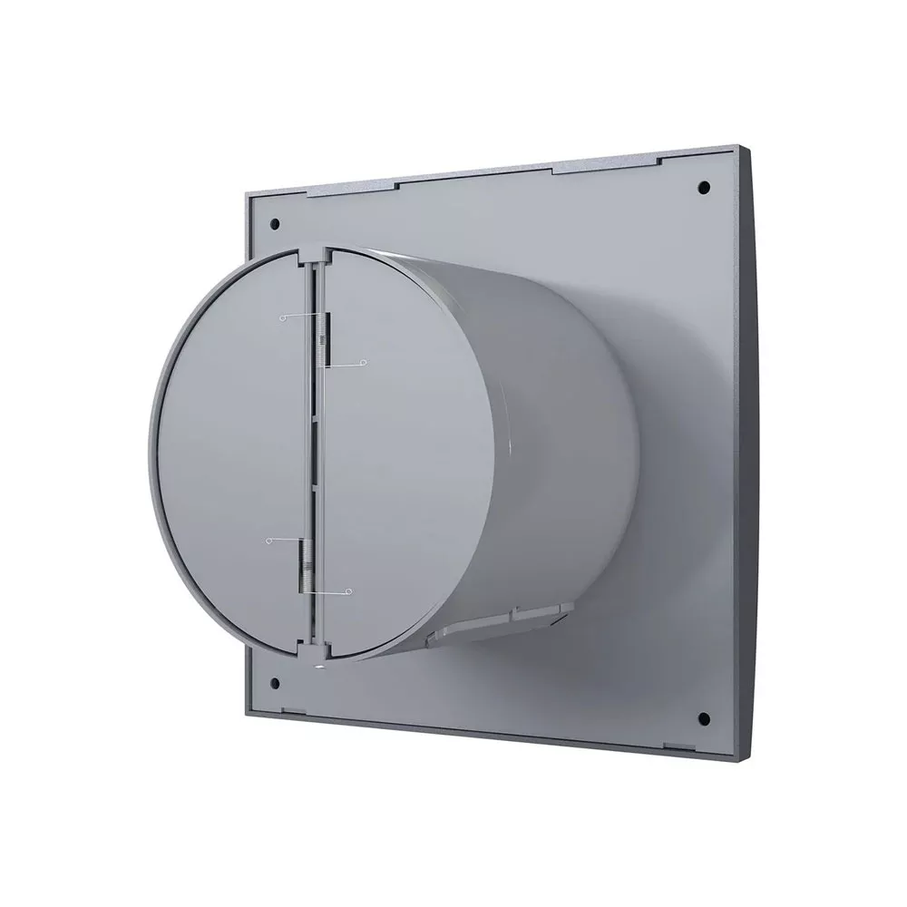 Вентилятор бытовой 100 Dark gray metal AURA (обратный клапан) (DICITI)