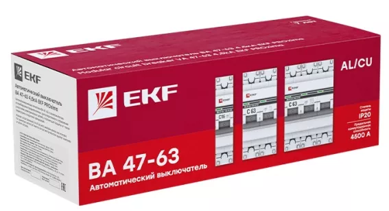 Автоматический выключатель ВА 47-63 C50/1 4.5кА Proxima EKF