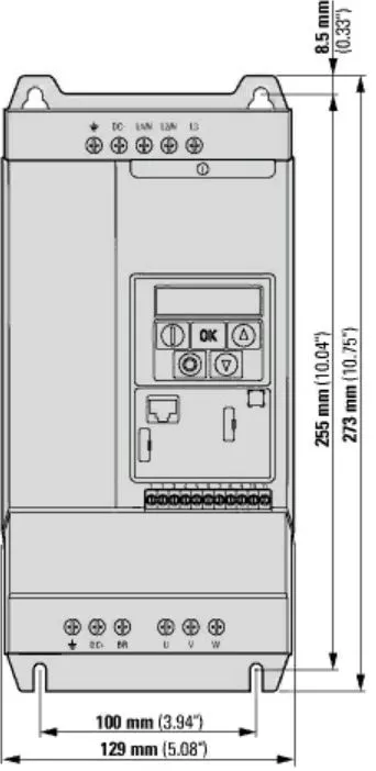 Преобразователь частоты DC1-34024FB-A20CE1(380В, 24А, 11кВт,)
