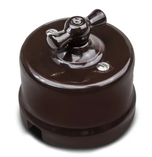 Выключатель 2-кл. RF Коричневый (керамика) Jantera