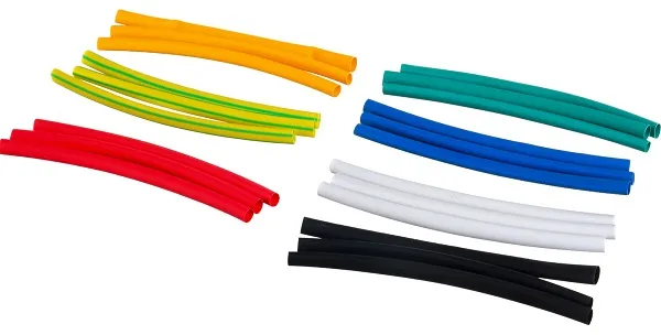 Набор Термоусаживаемая трубка ТУТ 4/2 21шт., 100мм ЦВЕТНЫЕ, уп