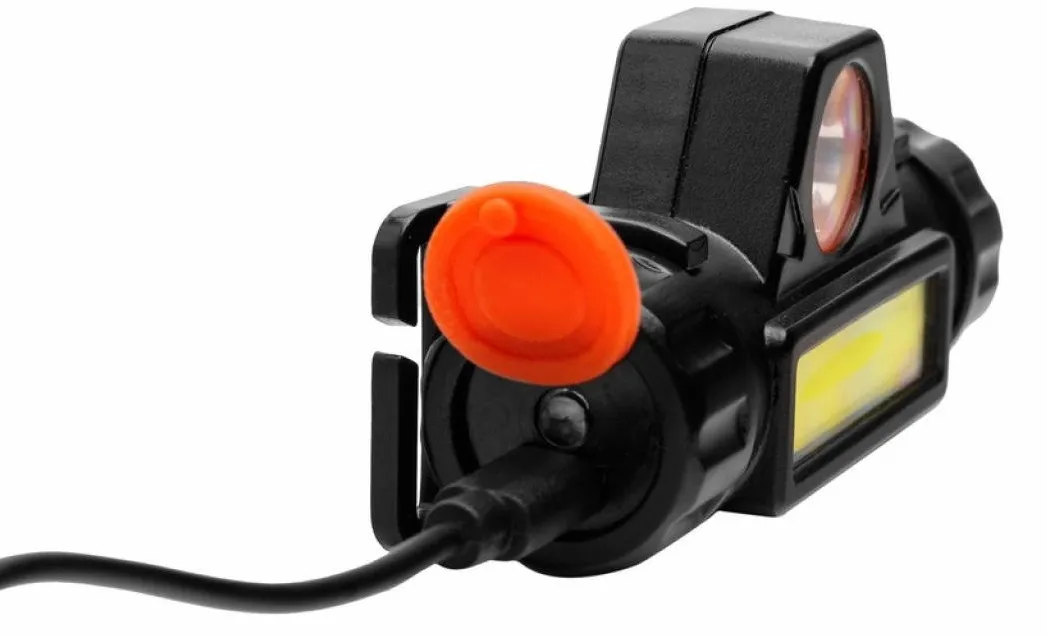 Фонарь Camelion LED53405 (налоб, аккум 3,7В, димм, черный, XPE + COB LED, 3 Вт, 2 реж, магн)