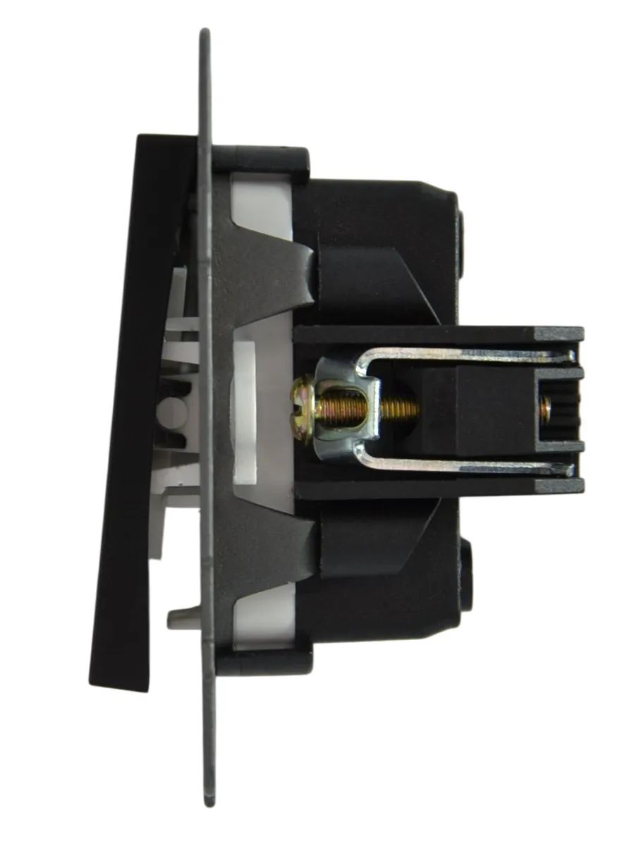 Выключатель 3-кл. чёрный A-015B "Aura" AWSproducts