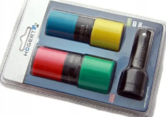 Набор головок ударных с удлинителем 1/2", 2 шт HOEGERT, ком