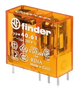 Миниатюрное реле 40.61.8.230.0000 230AC, 1гр.к. 16А