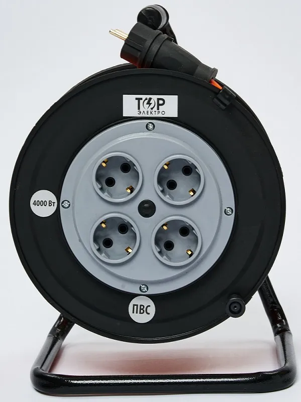 Удлинитель на катушке 4гн. 20м с/з ПВС ТОР