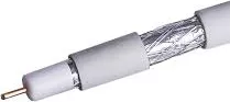 Кабель REXANT RG-6U, (64%) CCA, 75 Ом, 100м., белый