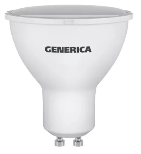 Лампа LED PAR16 GU10 3000К 10Вт 1000Lm GENERICA