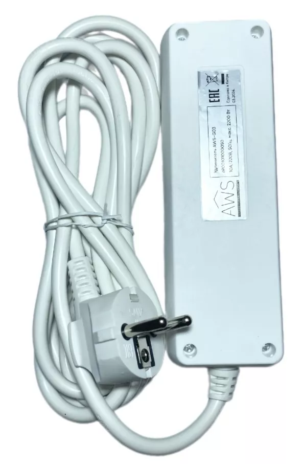 Удлинитель бытовой 3гн. 3м с/з ПВС 3x1mm2 AWS-G03-3 AWSPRODUCTS