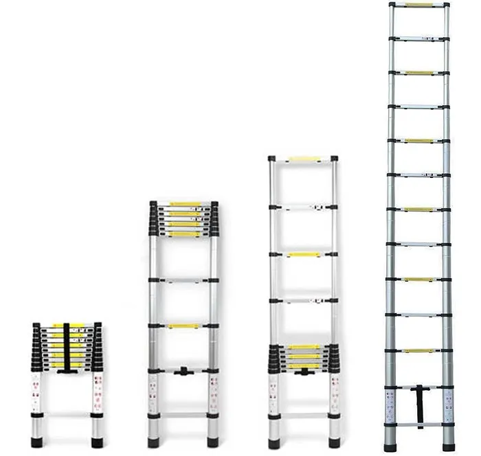 Лестница алюминиевая телескопическая 13 ступеней  (TLS 3.8) (ALUMET)