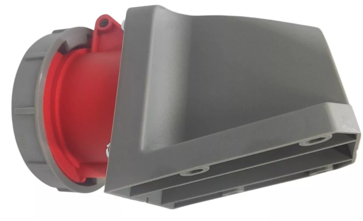 Розетка стационарная 32A 3п (2P+PE) SLN-123K IP44, 380В, AWSPRODUCTS