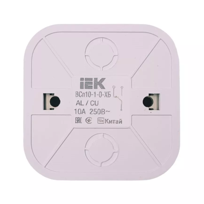 Выключатель GLORY ВСп10-1-0-ХБ 1кл проходной 10А 250В, IEK