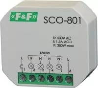 Регулятор яркости ламп накаливания SCO-801 F&F (350Вт)