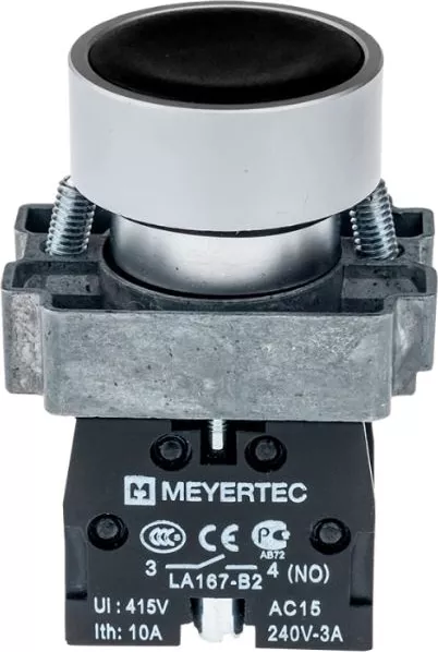 Кнопка MTB2-BAZ112 чёрн. 1но IP65 Meyertec