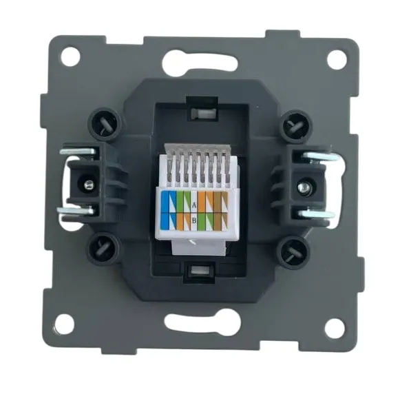 Розетка RJ45 (cat 5e) 1-я белая U1A-016-1 SoftTouch AWSPRODUCTS