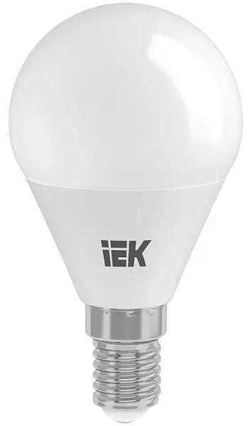 Лампа LED шар LED-G45 eco 9Вт 230В 4000К E14, IEK