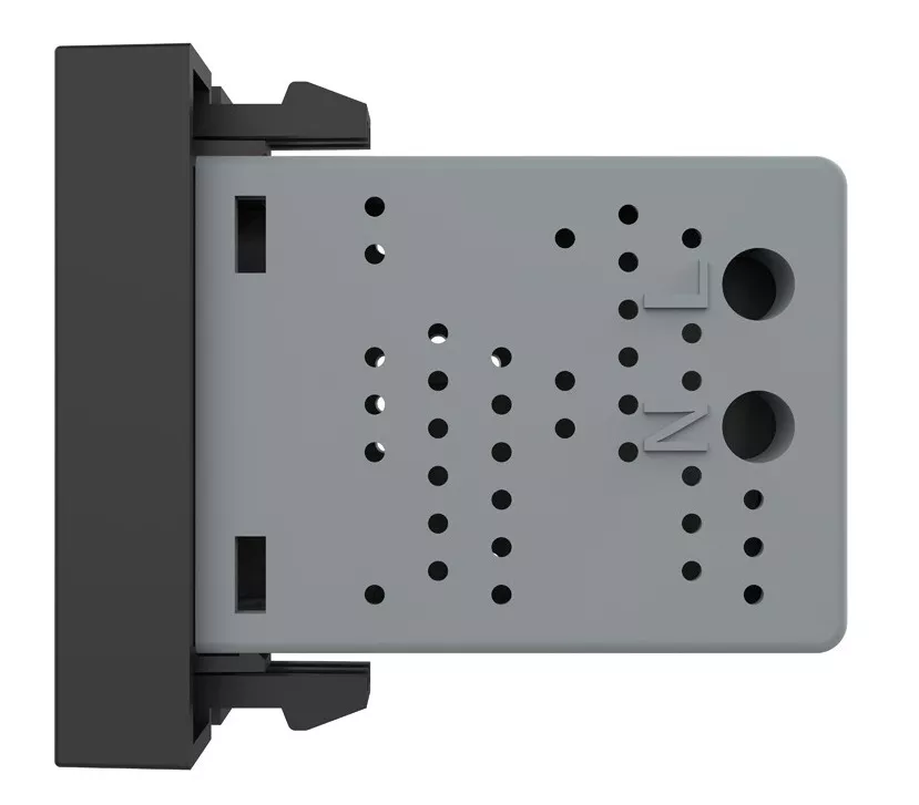 Розетка USB (тип А, 2,1А, 5В) Черный Livolo