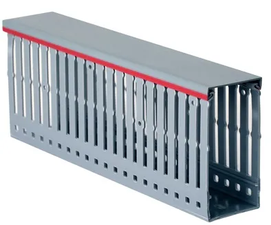 Кабель-канал перфорированный 100х40 СЕРЫЙ ширина перфорации 4 мм ДКС 2м (8)