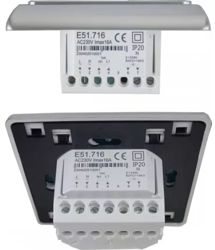 Терморегулятор E 51.716 (3.5 кВт) серебро