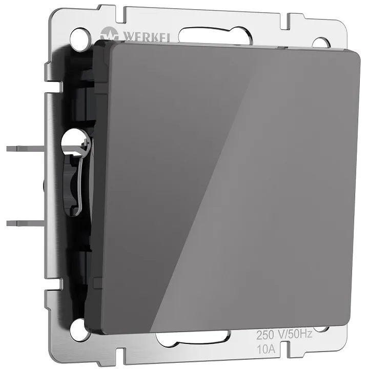 Выключатель проходной 1-кл. Графит акрил WERKEL