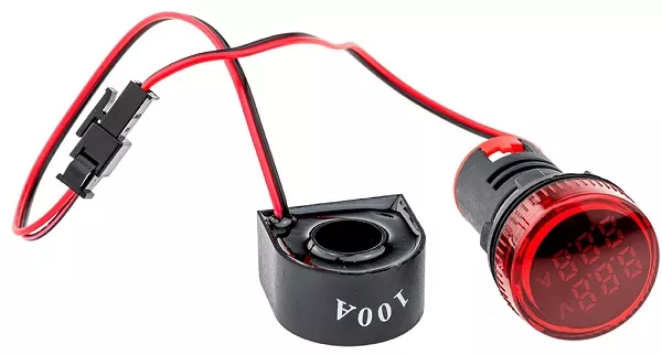 Индикатор тока и напряжения, 50-500V, 0-100A красный MT22-VAM4