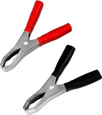 Зажим крокодил REXANT, длина 98 мм, ток 50A, 2 шт., пакет БОПП, уп