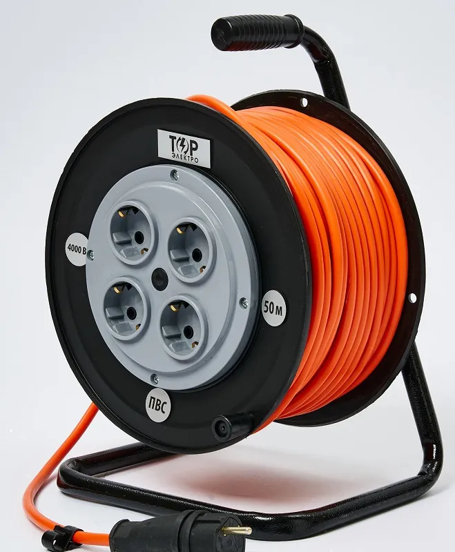 Удлинитель на катушке 4гн. 30м с/з ПВС ТОР