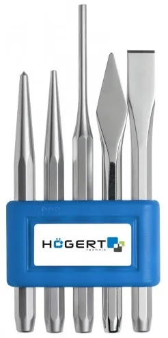 Набор ударно-режущего инструмента, 5 шт., CrVHOEGERT, ком