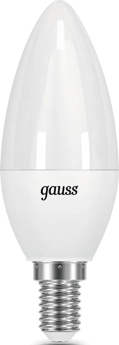Лампа LED C35 E14 3000K 6.5Вт 520Лм GAUSS, 