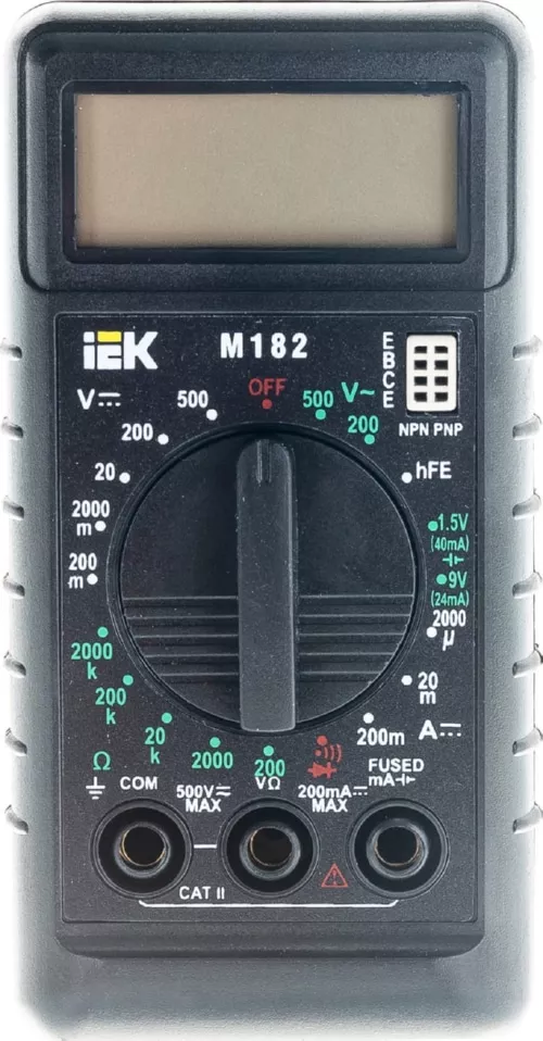 Мультиметр цифровой  Compact M182 (без элемента питания) (ИЭК)
