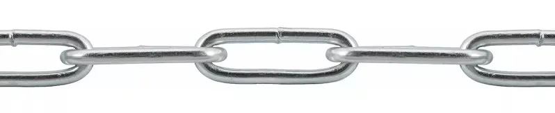 Цепь 8 мм длиннозвенная DIN763 цинк (. 20м) (кратно 5м) (Tech-KREP)