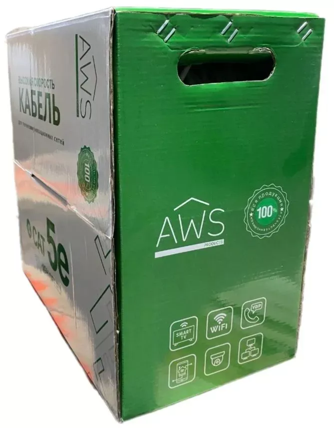 Кабель FTP4 CAT5E 046 INDOOR CU (медь) AWSPRODUCTS