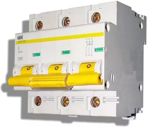 Автоматический выключатель ВА47-100 C63/3 10кА IEK