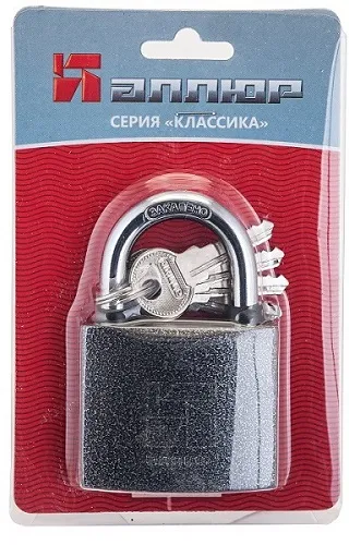 Замок навесной ВС1Ч-375 (d10мм полимер 5кл.) АЛЛЮР