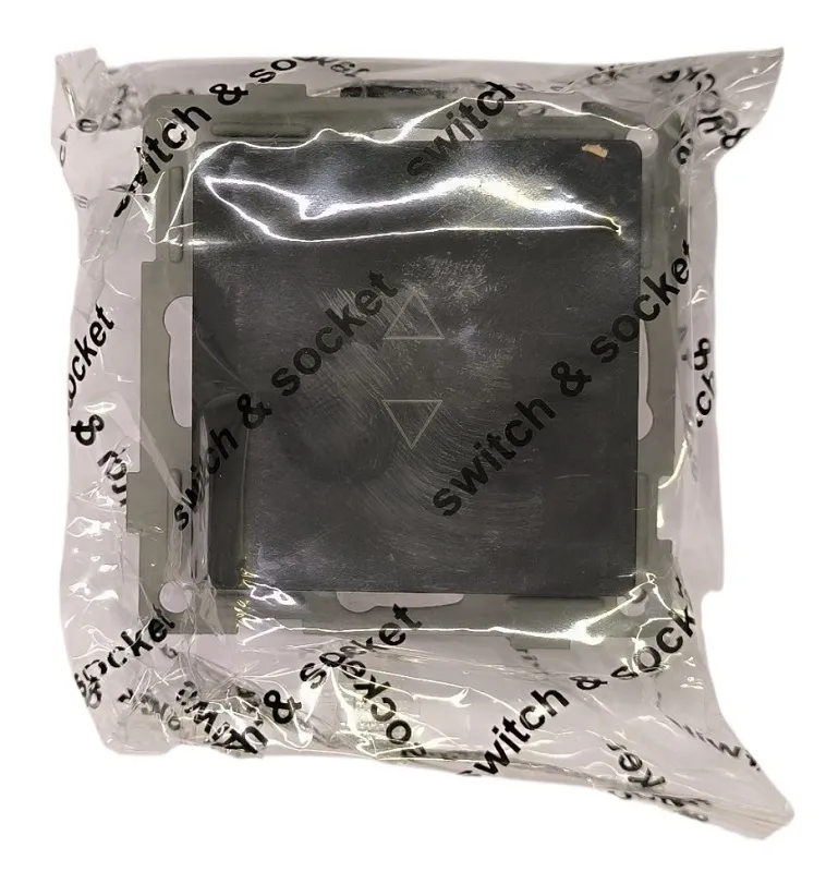 Выключатель перекрёстный 1-кл. чёрный U2B-001-3 SoftTouch "Uno" AWSproducts