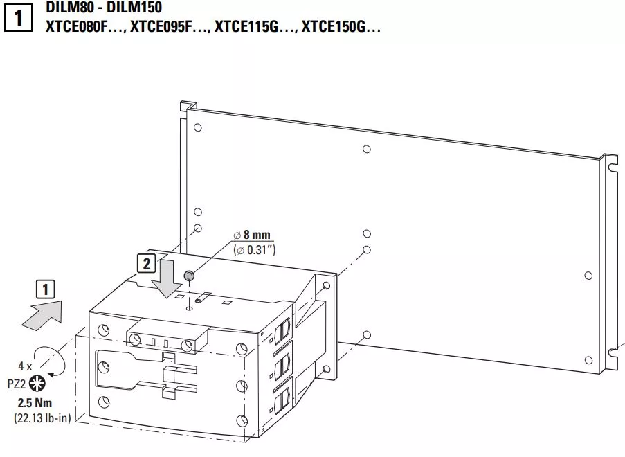 Блокировка механическая DILM150-XMV (для DILM 80-170)