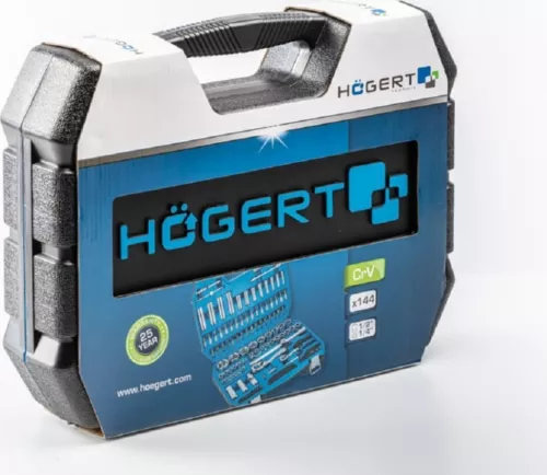 Набор инструментов 144 шт, двухцветный чемодан HOEGERT