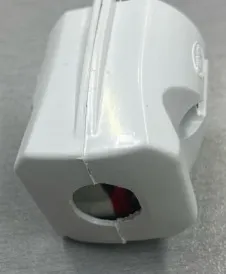 Вилка прямая с/з Белая C1002 Elux