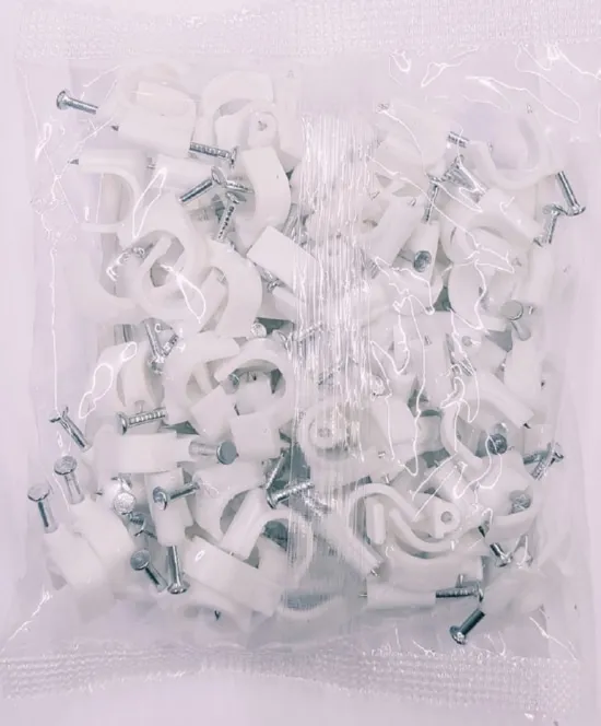 Скоба круглая с гвоздем 10мм (100 шт.) (ELUX), уп