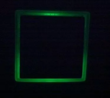 Подстветка с рамкой  ZP-1QZ 1600 для выключателей зеленая