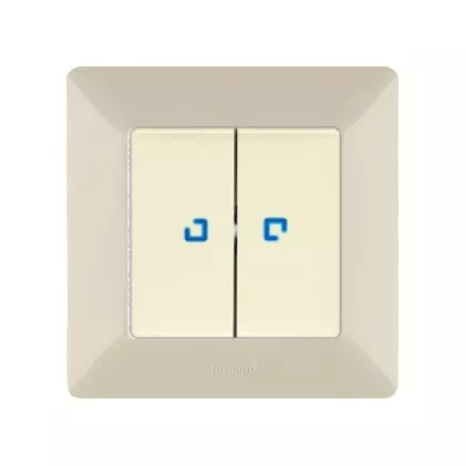 Лицевая панель для Выключатель 2-кл. с подсв Сл. кость  LIFE LEGRAND
