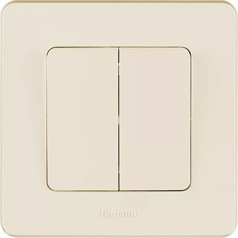 Выключатель 2-кл. Сл.Кость INSPIRIA LEGRAND