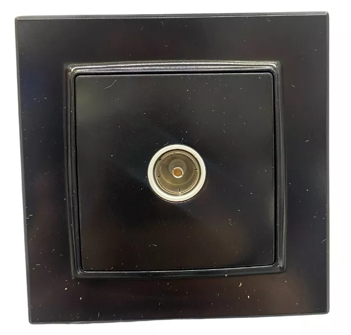 Розетка TV 1-я чёрная SD-P1014B AWSPRODUCTS