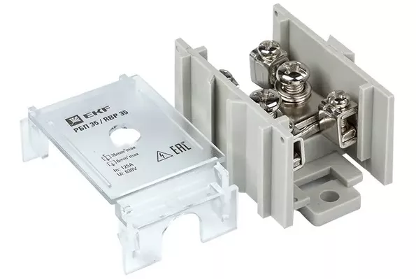 Распределительный блок проходной РБП 35 (1х35-4х6 мм2) 125/50А EKF PRO