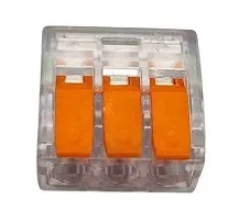 Клемма рычажковая 3 отверстия 0,2-4,0 32А SN-221413N (100шт) AWSPRODUCTS