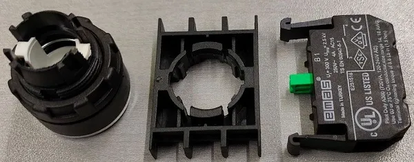 Кнопка B200DK крас. 1нз IP40 Emas